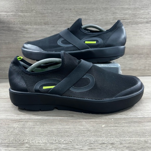 Oofos Mens Oomg Fibre Low Black Comfort Recovery Slip On Shoes Size 11.5 - Picture 1 of 9